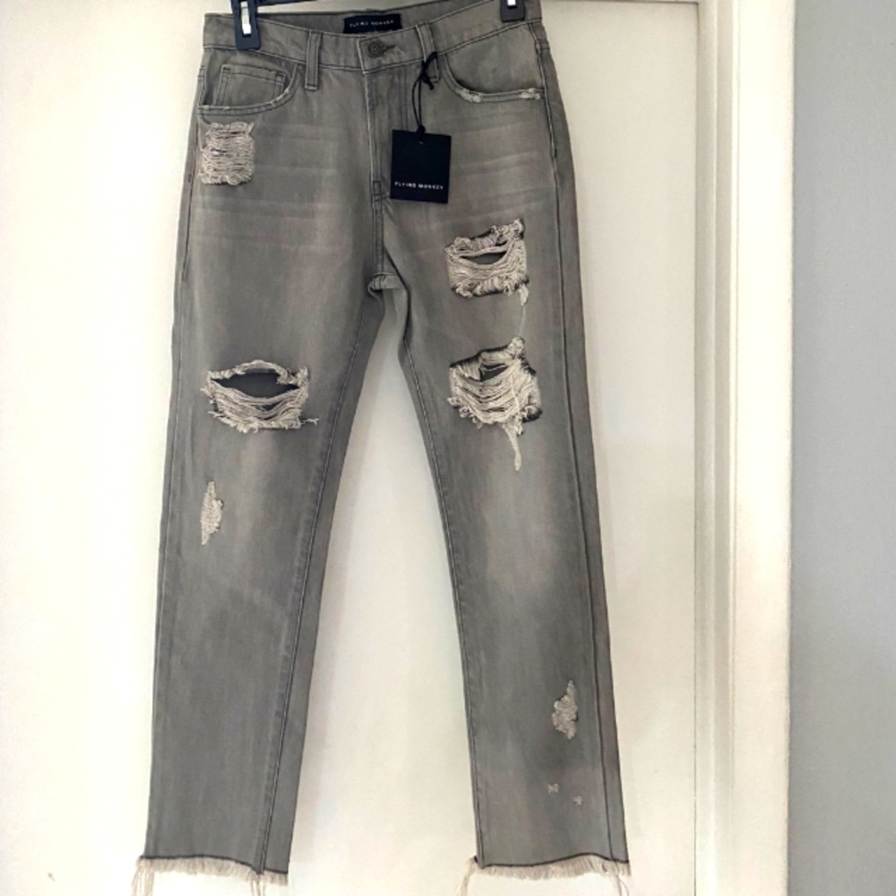Flying Monkey Jeans Size 24, Gray